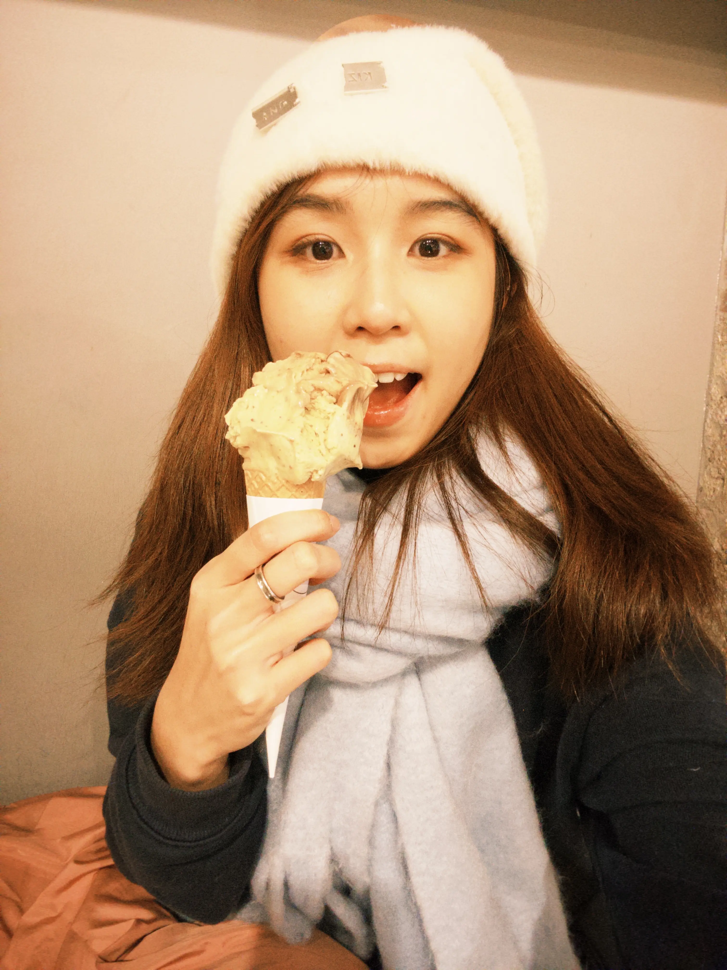 ice cream selfie